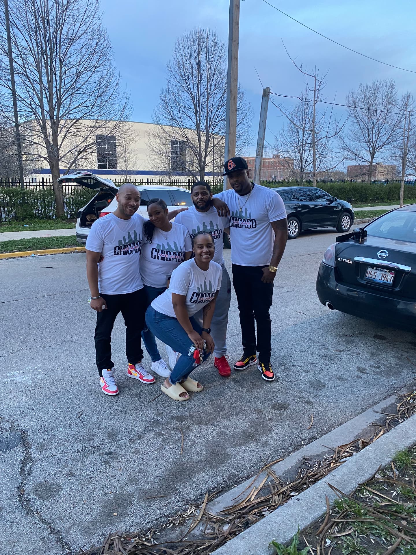 The I. AM. PHENOMENAL outreach team and leadership in matching We Are Chicago shirts